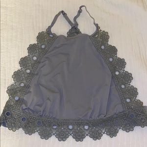 AERIE GREY LACE BRALETTE